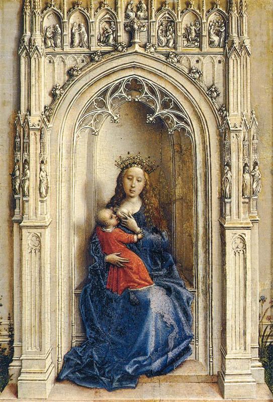 罗吉尔·范德韦登（Rogier van der Weyden，荷兰画家，1399 - 1464 年）作品-圣母子