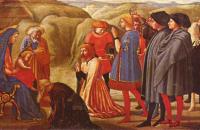 马萨乔（Masaccio，意大利，1401-1428）作品-骑士团的崇拜