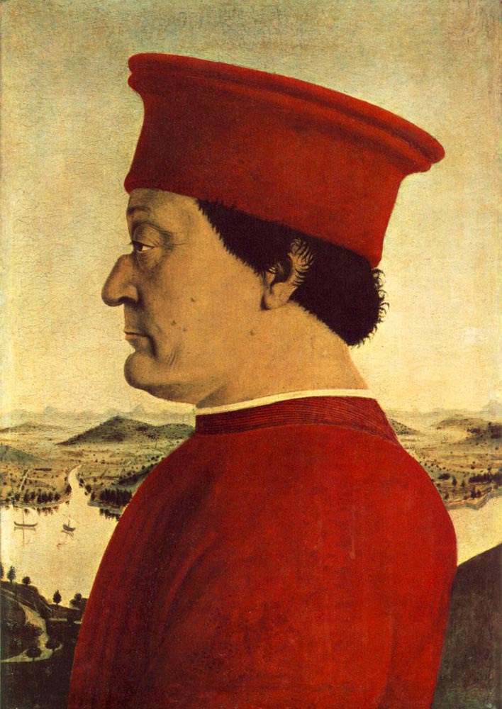 皮耶罗·德拉·弗朗西斯卡（Piero della Francesca，1412-1492，意大利画家）作品-《费德里戈·达·蒙特费尔特罗》