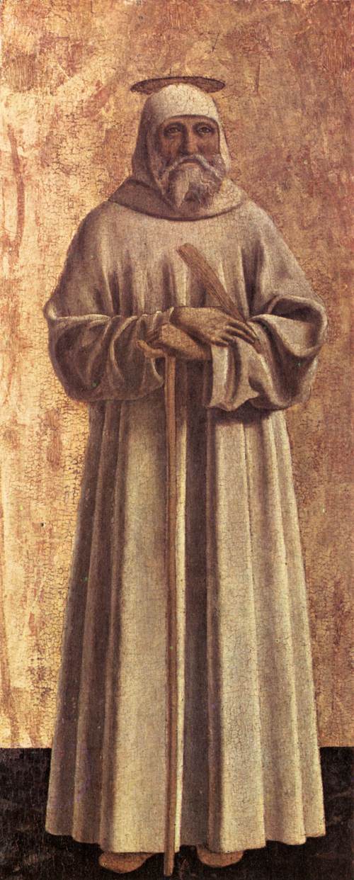 皮耶罗·德拉·弗朗西斯卡（Piero della Francesca，1412-1492，意大利画家）作品-《圣本尼迪克特》