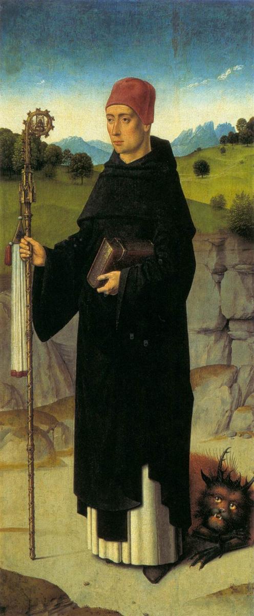 德克·布茨（Dirk Bouts，1415-1475，荷兰画家）作品-《圣伊拉斯谟殉难（右翼）》