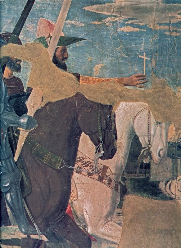 皮耶罗·德拉·弗朗西斯卡（Piero della Francesca，1412-1492，意大利画家）作品-《君士坦丁战胜马克森提乌斯（详细）2》