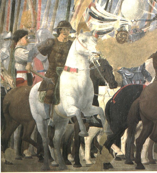 皮耶罗·德拉·弗朗西斯卡（Piero della Francesca，1412-1492，意大利画家）作品-《君士坦丁在米尔维安桥战役中的胜利》