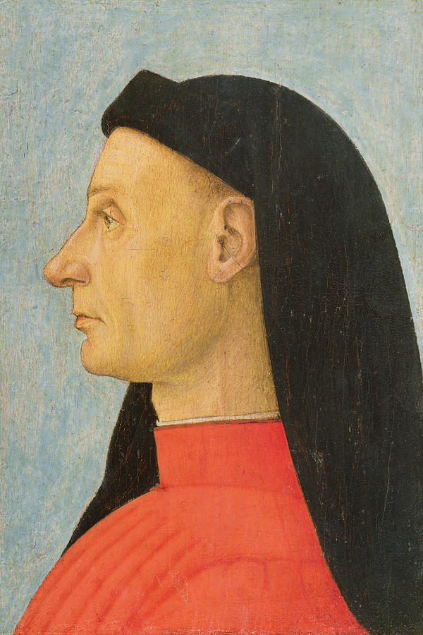 真蒂莱·贝利尼（Gentile Bellini，1429-1507，意大利）作品-年轻人的肖像