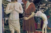 皮耶罗·德拉·弗朗西斯卡（Piero della Francesca，1412-1492，意大利画家）作品-《基督的洗礼（详细）》