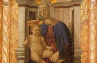 皮耶罗·德拉·弗朗西斯卡（Piero della Francesca，1412-1492，意大利画家）作品-《麦当娜和孩子》