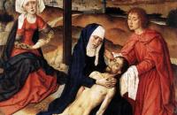 德克·布茨（Dirk Bouts，1415-1475，荷兰画家）作品-《基督的哀歌》
