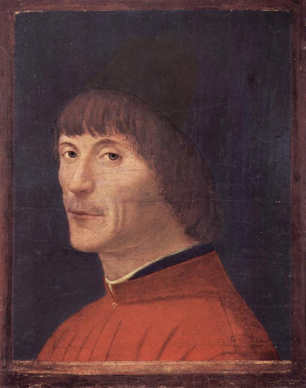 安东内洛·达·墨西拿 （Antonello da Messina，1430-1479，意大利）作品-一个男人的肖像 