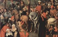 汉斯·梅姆林（Hans Memling，1430 – 1494 年，德国画家）作品-吕贝克大教堂的祭坛三联画（细节）