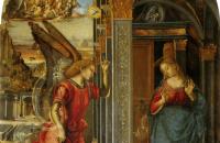 卢卡·西诺雷利（Luca Signorelli，意大利，1445-1523）作品-报喜