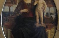 安德里亚·德尔·韦罗基奥（Andrea del Verrocchio，意大利，1435-1488）作品-麦当娜和孩子 1