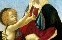 安德里亚·德尔·韦罗基奥（Andrea del Verrocchio，意大利，1435-1488）作品-麦当娜和孩子 2