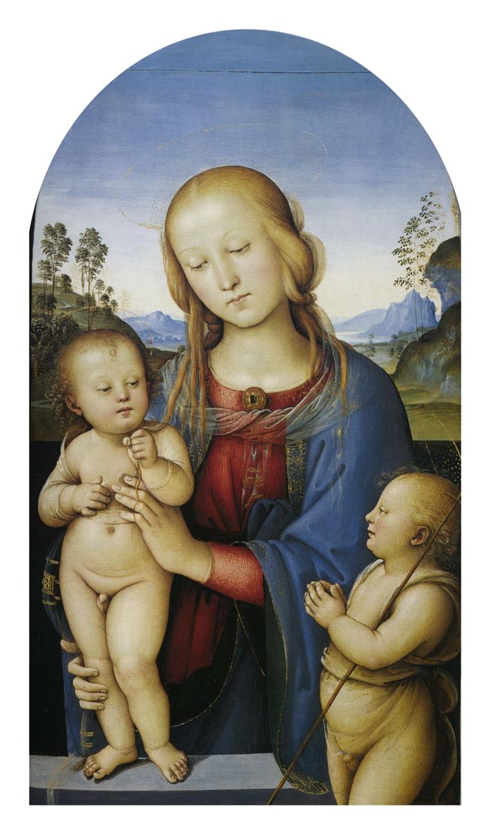 彼得罗·佩鲁吉诺（Pietro Perugino，意大利）-麦当娜与孩子和圣约翰