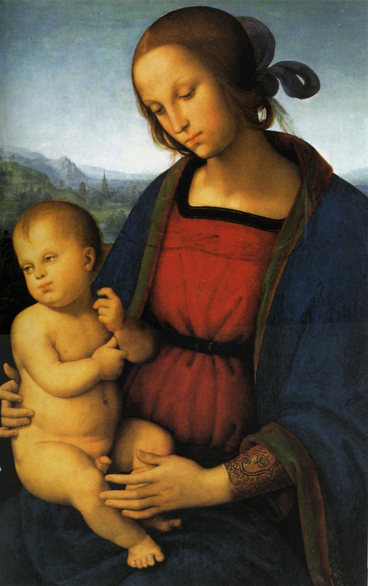 彼得罗·佩鲁吉诺（Pietro Perugino，意大利）-麦当娜与孩子 1