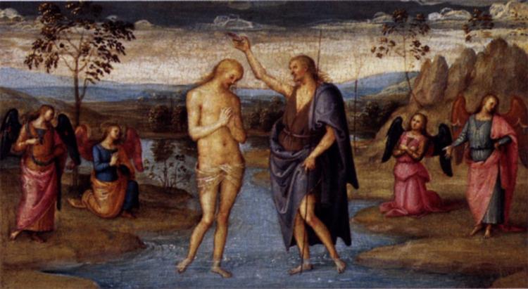 彼得罗·佩鲁吉诺（Pietro Perugino，意大利）-基督的洗礼 2