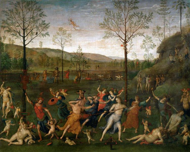 彼得罗·佩鲁吉诺（Pietro Perugino，意大利）-爱与贞洁的战斗