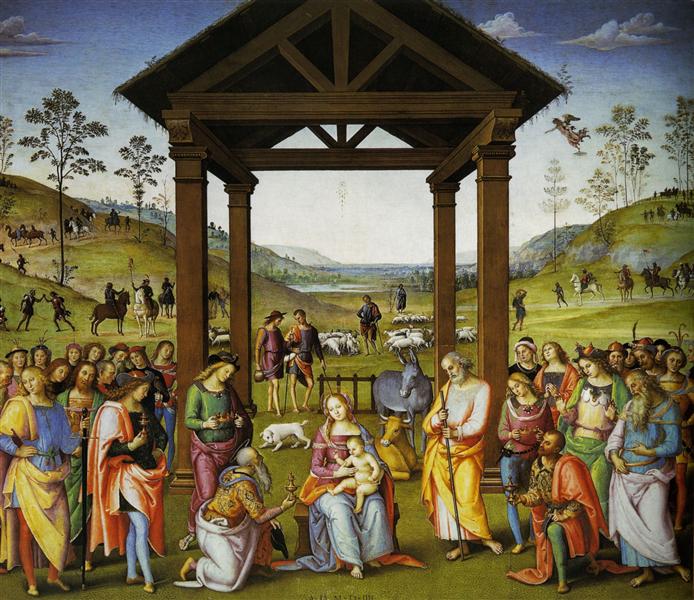 彼得罗·佩鲁吉诺（Pietro Perugino，意大利）-贤士的崇拜 1