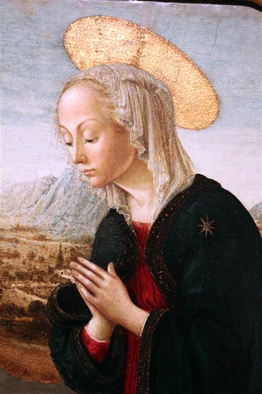 弗朗切斯科·博蒂奇尼（Francesco Botticini，1448-1498，意大利）作品-孩子的崇拜 1