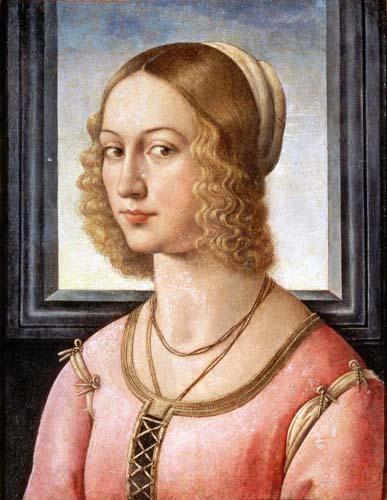 多梅尼哥·基尔兰达约（Domenico Ghirlandaio，1448-1494，意大利）作品-Giovanna Tornabuoni 的肖像