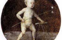 希罗尼穆斯·博斯（Hieronymus Bosch）作品-带步行架的基督孩子