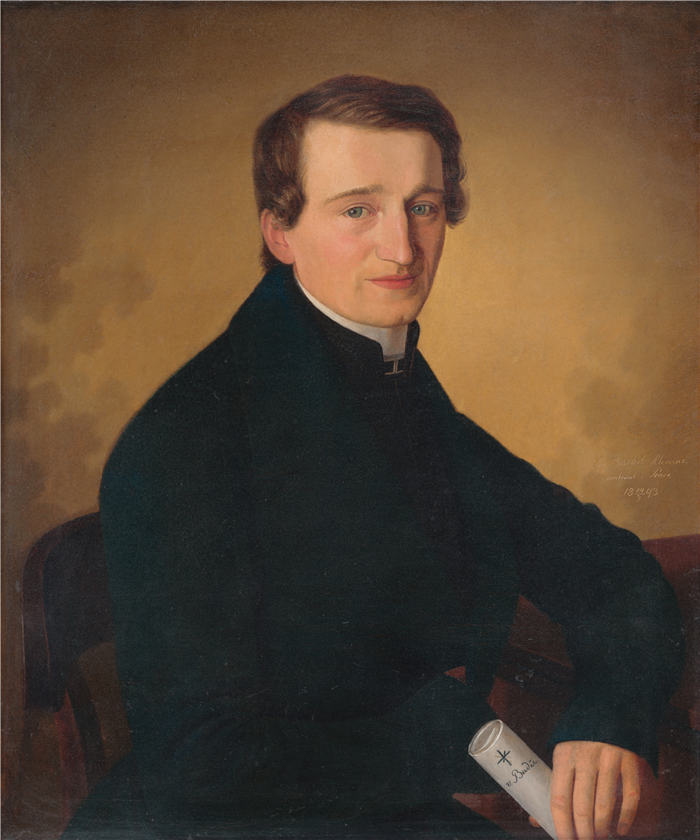 约瑟夫·博热克·克莱门斯 (Jozef Božetech Klemens，斯洛伐克, 1817 – 1883) 作品-复兴主义者的肖像（1843 年）