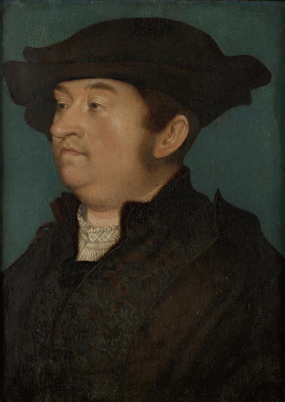 老汉斯·霍尔拜因 (Hans Holbein the Elder，德国)作品-一个男人的肖像