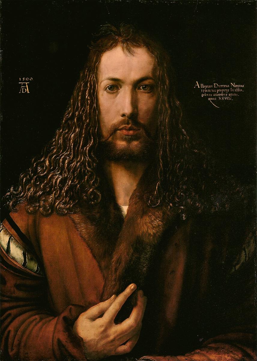 阿尔布雷希特·<a href=https://www.kuhw.com/e/tags/?tagid=1335 target=_blank class=infotextkey>丢勒</a> (Albrecht Dürer) 作品-二十八岁的自画像