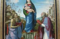 马里奥托·阿尔贝蒂内利（Marioto Albertinelli）作品-Mariotto Albertinelli E Franciabigio, Madonna Col Bambino Tra I