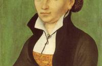 老卢卡斯·克拉纳赫（Lucas Cranach the Elder）作品-Katharina von Bora，马丁路德未来的妻子