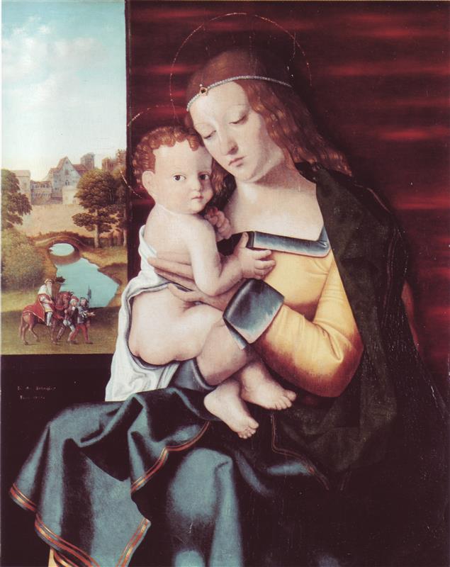 巴尔托洛梅奥.威尼托（Bartolomeo Veneto）作品欣赏-Madonna Con Il Bambino 1