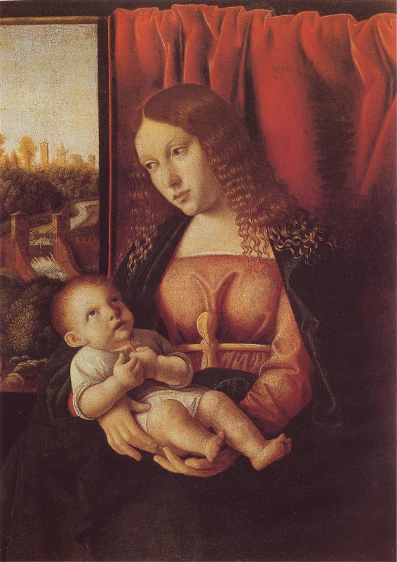 巴尔托洛梅奥.威尼托（Bartolomeo Veneto）作品欣赏-Madonna Con Il Bambino