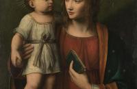 贝纳迪诺·路易尼 （Bernardino Luini）作品欣赏-圣母与圣婴