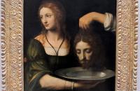 贝纳迪诺·路易尼 （Bernardino Luini）作品欣赏-莎乐美与施洗者圣约翰的头