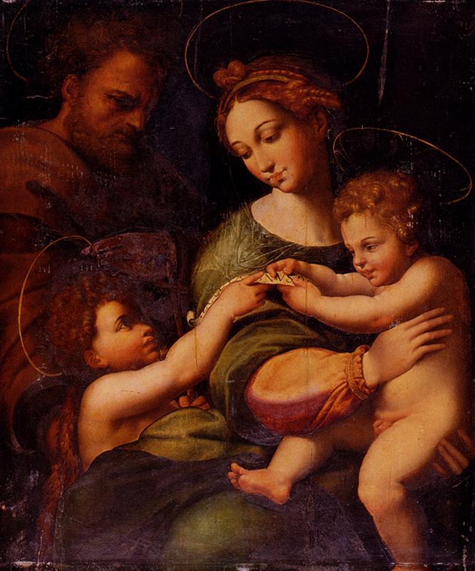 <a href=https://www.kuhw.com/e/tags/?tagid=1258 target=_blank class=infotextkey>拉斐尔</a>（Raphael，意大利画家）作品-玫瑰圣母