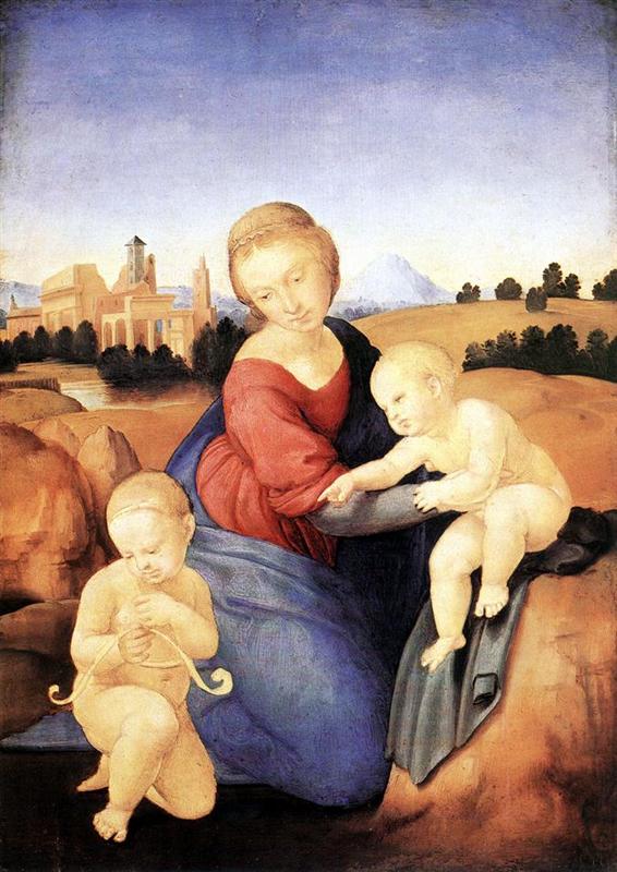 <a href=https://www.kuhw.com/e/tags/?tagid=1258 target=_blank class=infotextkey>拉斐尔</a>（Raphael，意大利画家）作品-埃斯特哈齐麦当娜