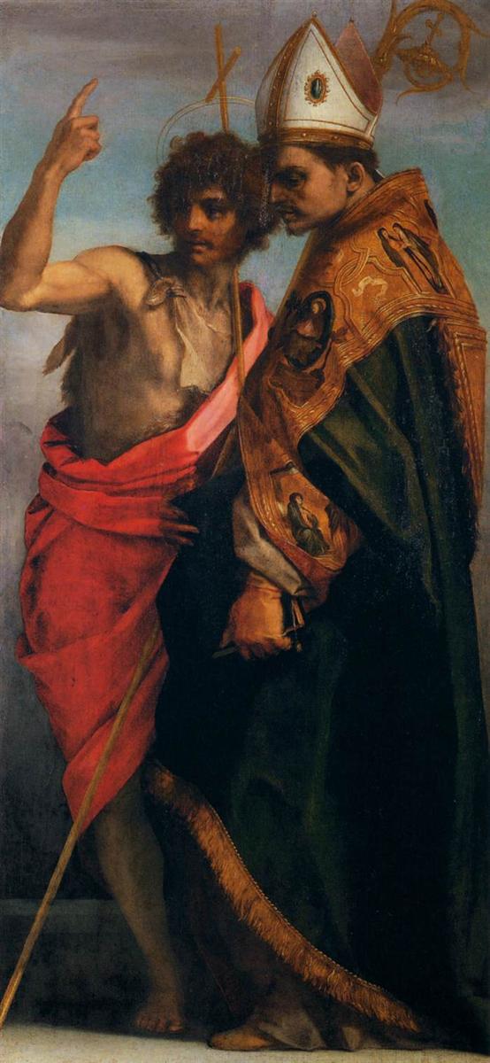 安德烈·德尔·萨托( Andrea del Sarto)作品欣赏-施洗者圣约翰和贝尔纳多·德利·乌贝蒂