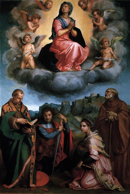 安德烈·德尔·萨托( Andrea del Sarto)作品欣赏-圣母升天 1