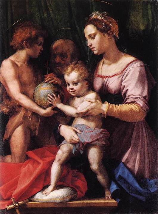 安德烈·德尔·萨托( Andrea del Sarto)作品欣赏-神圣家族（博格里尼）