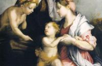 安德烈·德尔·萨托( Andrea del Sarto)作品欣赏-麦当娜和孩子与圣伊丽莎白和施洗者圣约翰