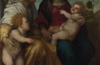 安德烈·德尔·萨托( Andrea del Sarto)作品欣赏-圣母与圣伊丽莎白和施洗者圣约翰的孩子