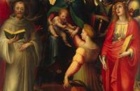 多梅尼科.贝卡富米(Domenico Beccafumi)作品-圣凯瑟琳的神秘婚姻