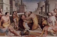 多梅尼科.贝卡富米(Domenico Beccafumi)作品-马库斯·埃米利乌斯·莱皮杜斯和昆图斯·富尔维乌斯·弗拉库斯的和解