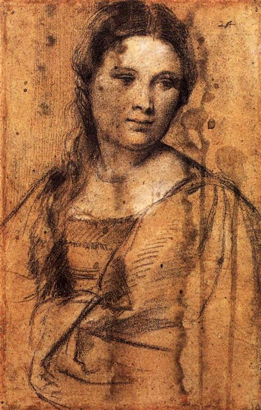 <a href=https://www.kuhw.com/e/tags/?tagid=1078 target=_blank class=infotextkey>提香</a>（ Titian）作品欣赏-一个年轻女子的肖像