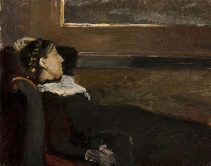 迈克尔·彼得·安切尔（Michael Peter Ancher）作品-餐厅休息