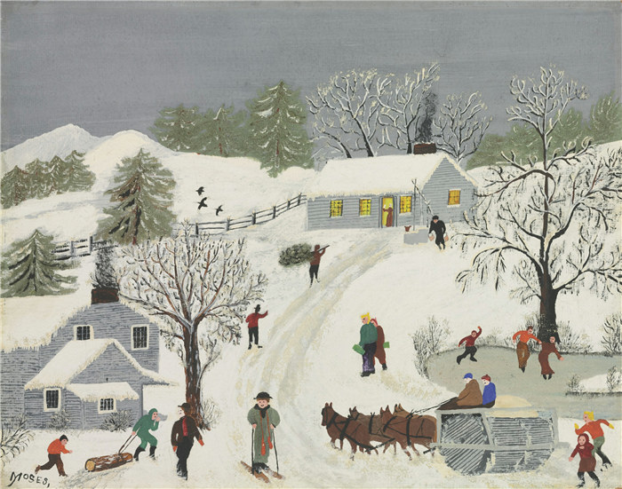 摩西奶奶（Grandma Moses）高清作品-GrandmaMoses 75