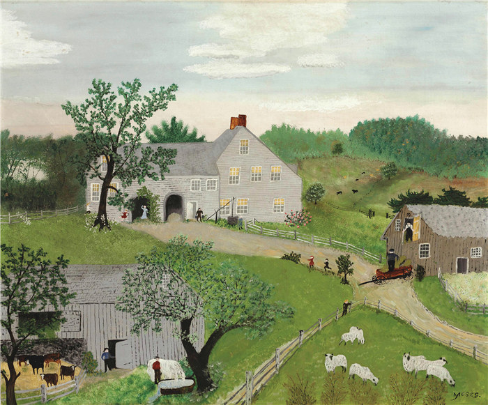 摩西奶奶（Grandma Moses）高清作品-GrandmaMoses 84