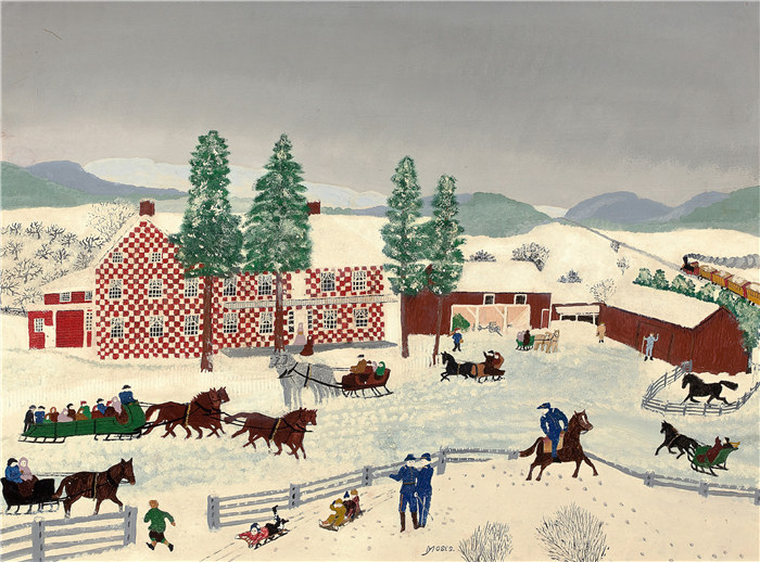 摩西奶奶（Grandma Moses）高清作品-GrandmaMoses 72