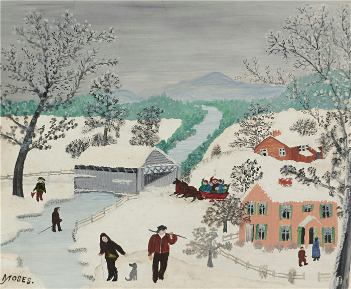 摩西奶奶（Grandma Moses）高清作品-GrandmaMoses 89