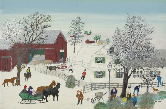 摩西奶奶（Grandma Moses）高清作品-GrandmaMoses 83