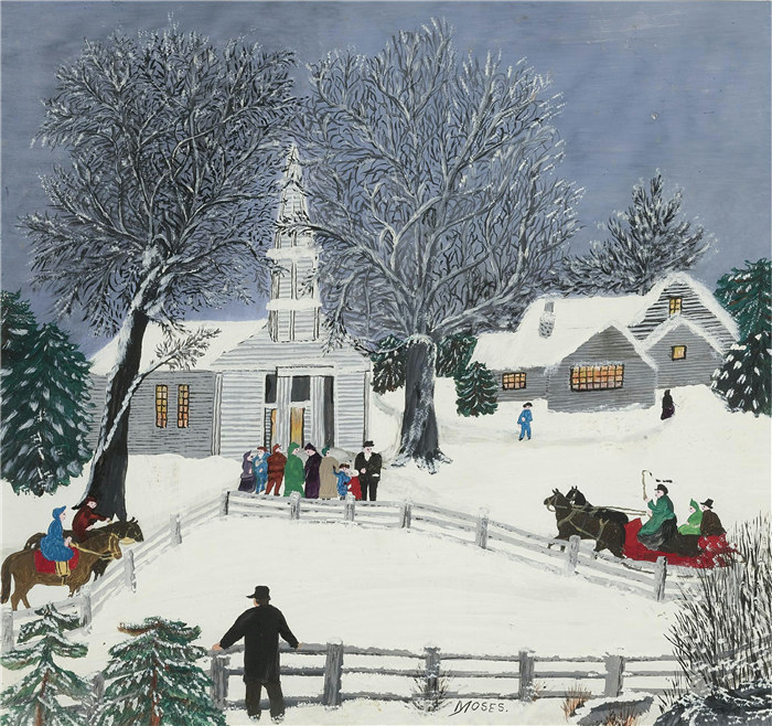 摩西奶奶（Grandma Moses）高清作品-GrandmaMoses 86